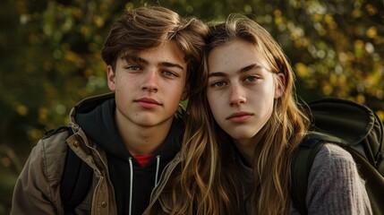 Fototapeta premium Student Couple in Their Youth