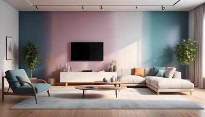 Fototapeta premium white and gold theme modern interior