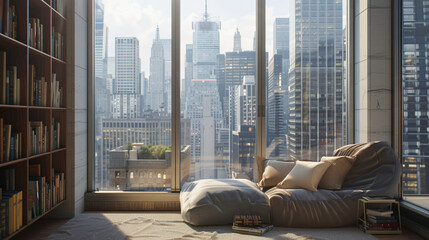 Urban Retreat: Cityscape Reading Haven