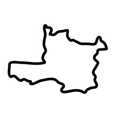 North-Western Province vector map