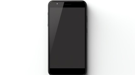 Naklejka premium Latest smartphone with edgetoedge display, isolated on white background, sleek and modern design, highresolution, copy space
