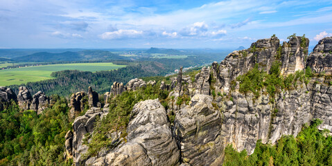 The Schrammsteine Rocks of Saxon Switzerland, Bad Schandau, Germany