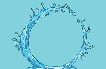 splash water vector