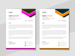 Professional business letterhead design for corporate company