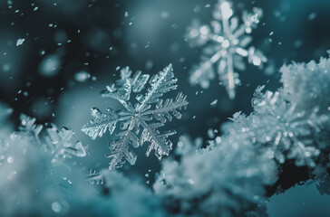 snow covered branches of tree