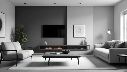 white and gold theme modern interior