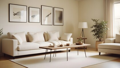 white and gold theme modern interior