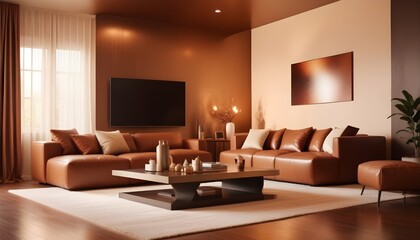 white and gold theme modern interior