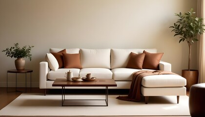 white and gold theme modern interior