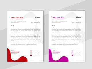 Professional business letterhead design for corporate company