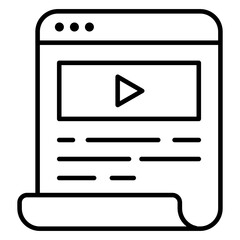 Trendy design icon of web design 