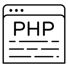 Trendy design icon of web design 