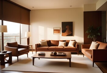 white and gold theme modern interior