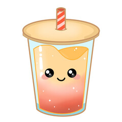 Fizzy drink kawaii style sticker