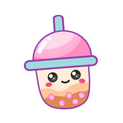Cute boba milk tea sticker