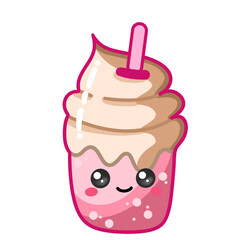 Slushy drink kawaii sticker