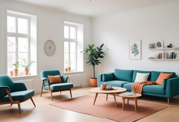 white and gold theme modern interior