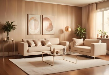 white and gold theme modern interior