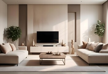 white and gold theme modern interior