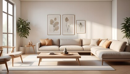 Fototapeta premium white and gold theme modern interior