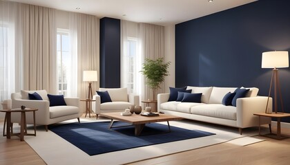 white and gold theme modern interior