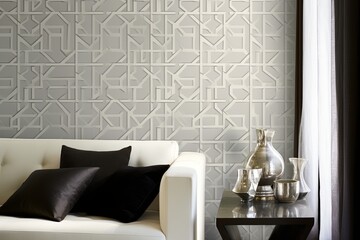 Elegance in Geometry: Intricate Pattern Wallpaper
