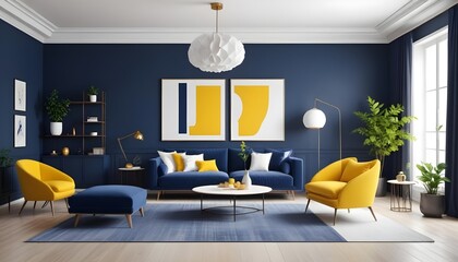white and gold theme modern interior