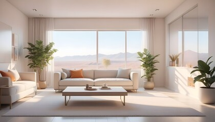 white and gold theme modern interior