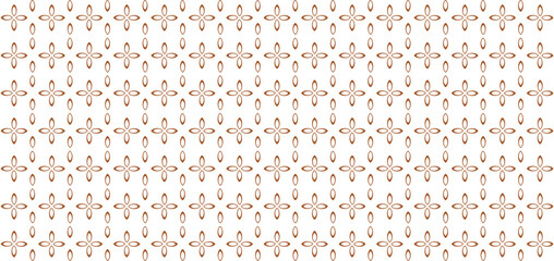 Vector geometric floral ornament. Rich seamless pattern with small flower silhouettes.