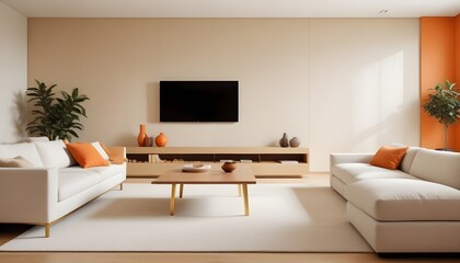 white and gold theme modern interior