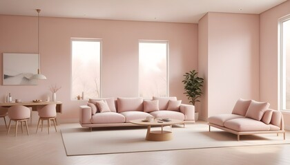 Fototapeta premium white and gold theme modern interior