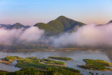 fog in the mountains
