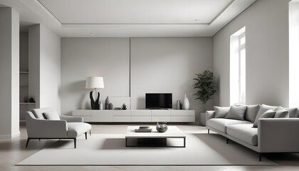 white and gold theme modern interior