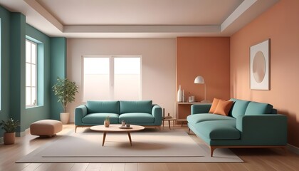 Fototapeta premium white and gold theme modern interior