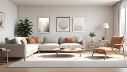 white and gold theme modern interior