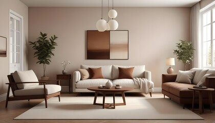 Fototapeta premium white and gold theme modern interior