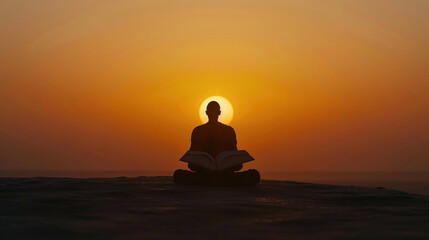 Enlightened Pages: Embracing Knowledge at Dusk