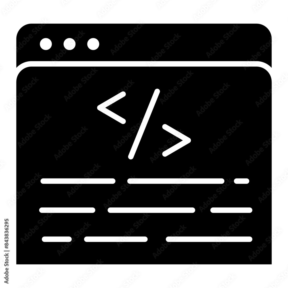 Wall mural modern design icon of web design