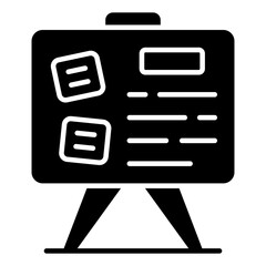 Fototapeta premium Trendy design icon of noticeboard 