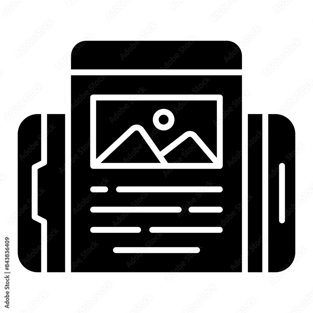 Wall mural conceptual flat design icon of web gallery