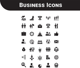 Boost your presentations, reports, and marketing materials with this comprehensive collection of business vector icons  collection 