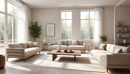 Fototapeta premium white and gold theme modern interior