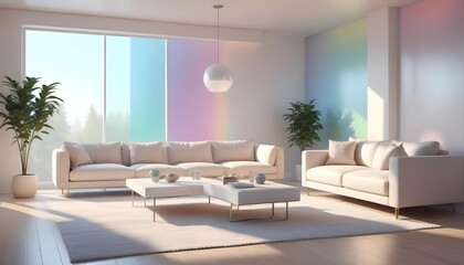 Fototapeta premium white and gold theme modern interior