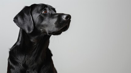 Obraz premium A super dog in a majestic sitting position, looking dignified, isolated on a white background