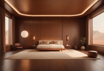 white and gold theme modern interior