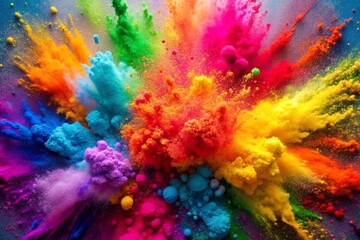 Bright colorful watercolor splash splatter stain brush, Color powder splash for Holi gulal, Colorful Paint, Ink Splashes
