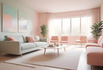 white and gold theme modern interior