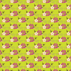 Flowers pattern background