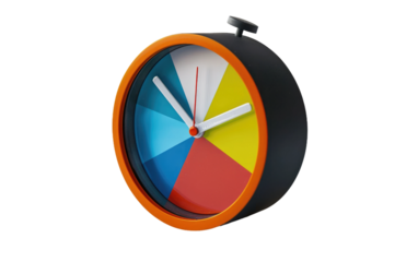 Contemporary Multi-Color Alarm Clock