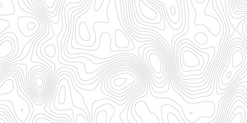 Abstract wavy topographic map. Abstract wavy and curved lines background. Abstract geometric topographic contour map background.